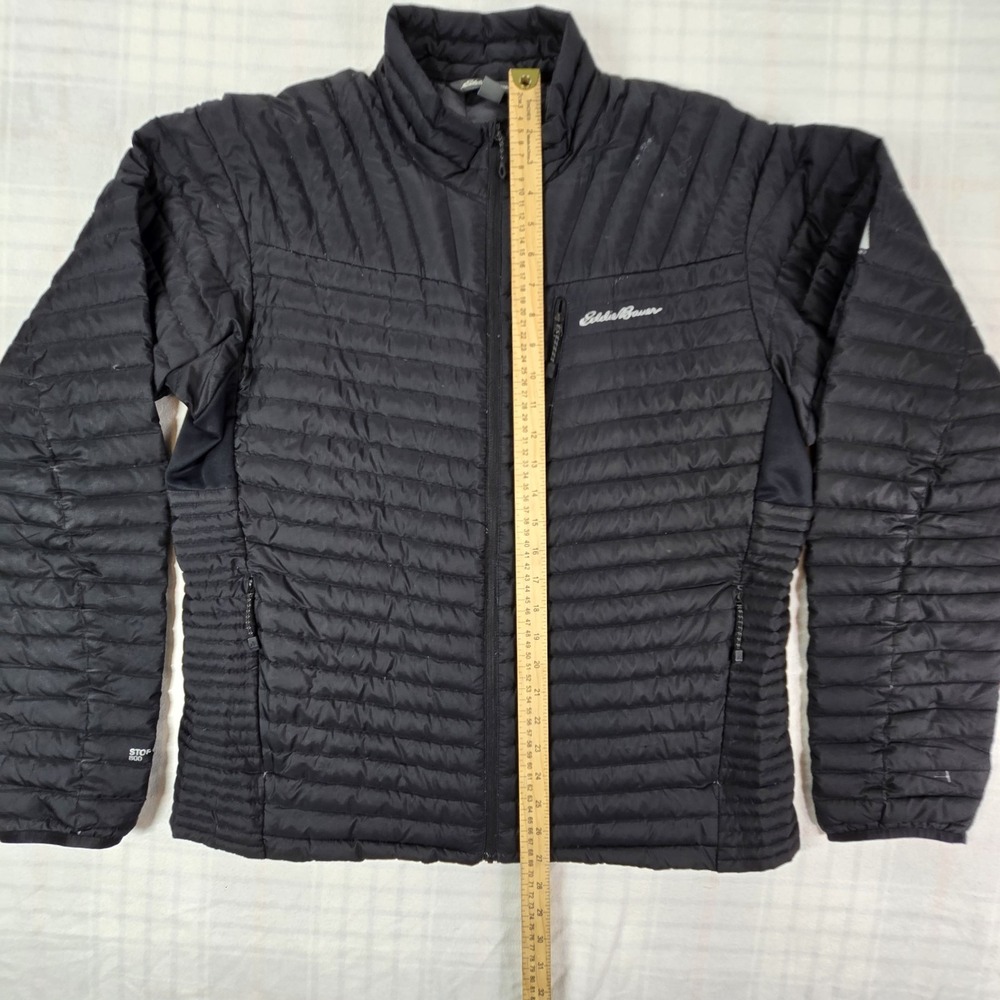 Eddie Bauer First Ascent Men Packable Puffer Jacket Stormdown 800 Black L - Picture 4 of 16